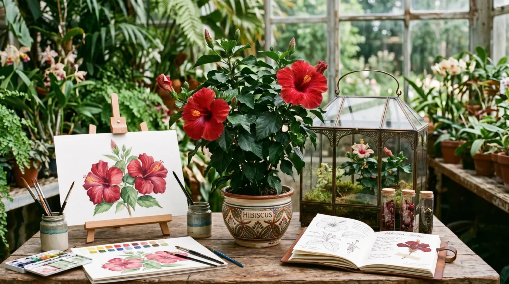 Flowering Hibiscus Plant