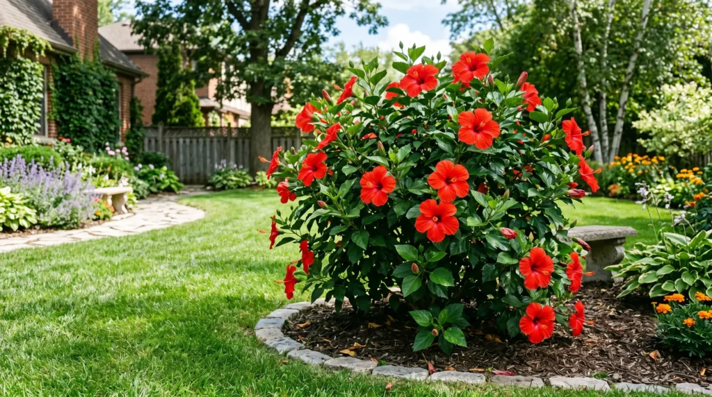 Flowering Hibiscus Plant