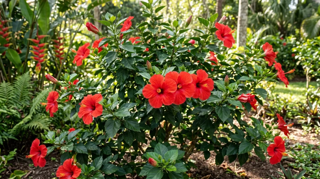 Flowering Hibiscus Plant