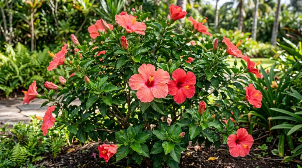 Flowering Hibiscus Plant